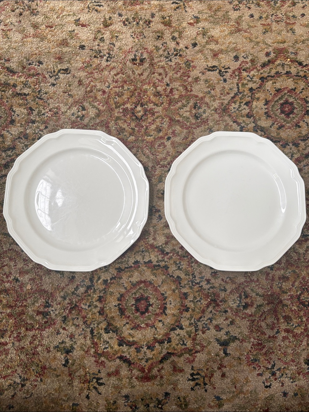 Mikasa Ultima + Scalloped Edge Luncheon Plates - Set of 2